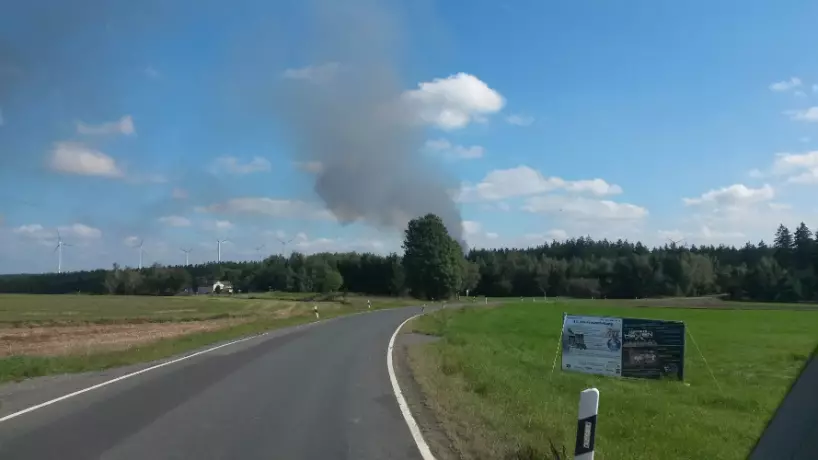 Großbrand in Kirchgattendorf
